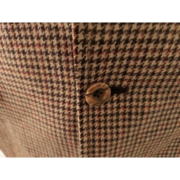 VTG HART, SCHAFFNER, & MARX Houndstooth Sport Coat Jacket Size 44 Regular? USA - Picture 6 of 12